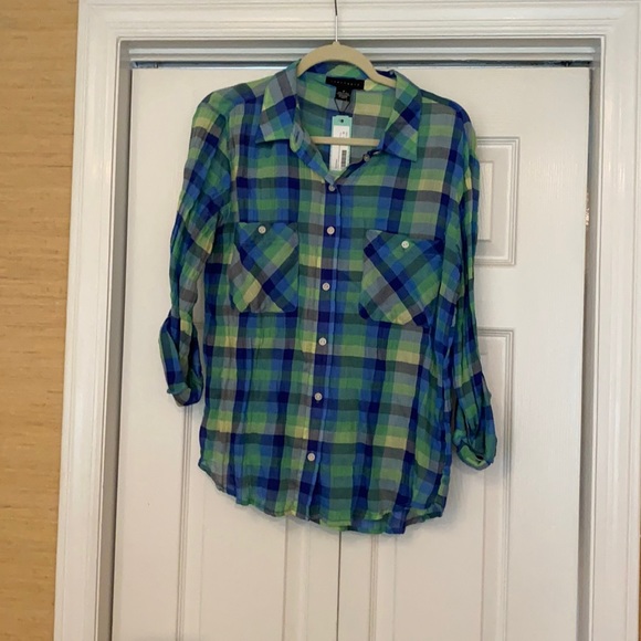 Sanctuary roll sleeve top -Size M - Picture 1 of 4